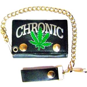 420 CANNABIS CHRONIC LEATHER WALLET